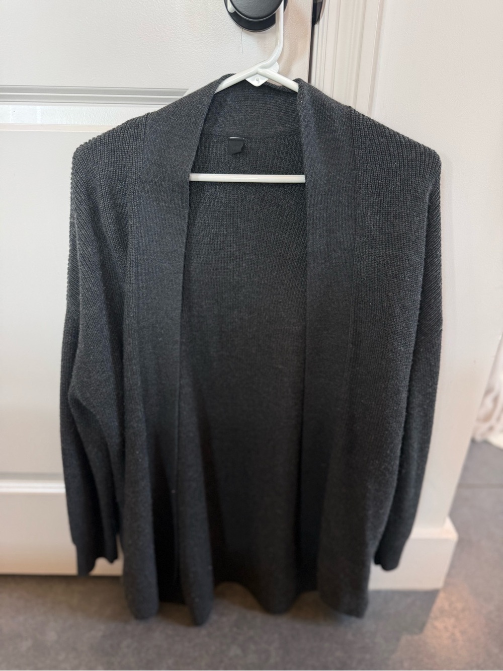 lululemon athletica Charcoal Open-Front Knit Cardigan
